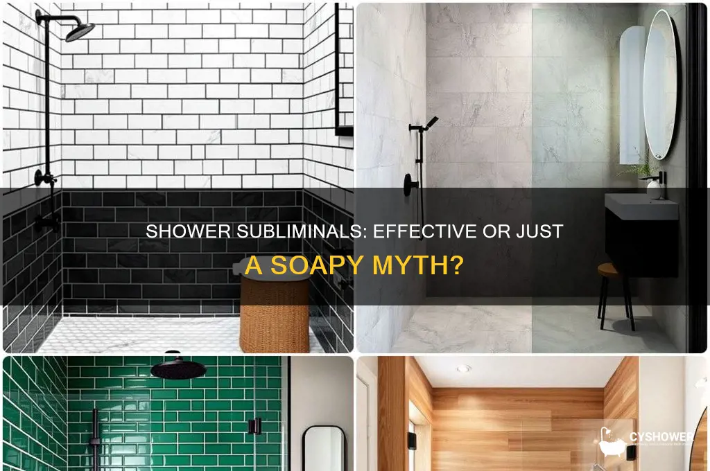 can you listen to subliminals in the shower