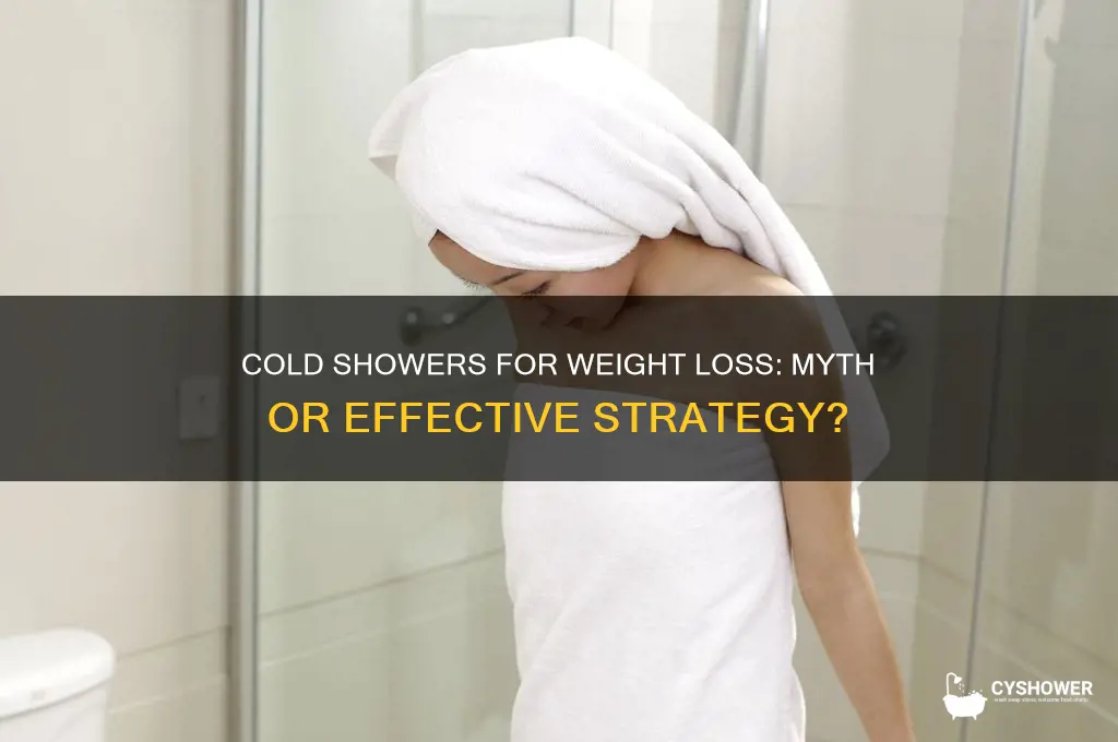 can you loos weight from taking a cold shower