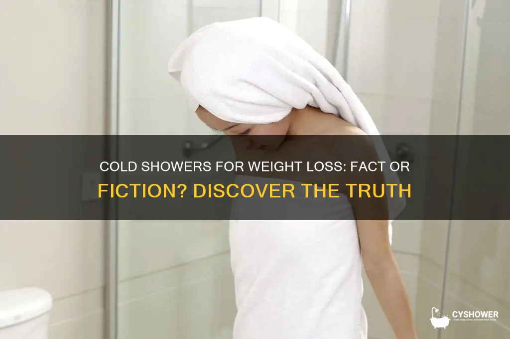 can you lose weight by having a cold shower