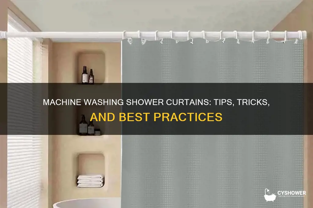 can you machine wash a shower curtain