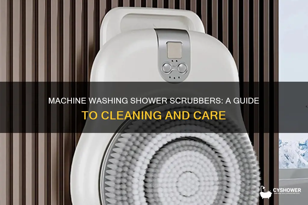 can you machine wash a shower scrubber