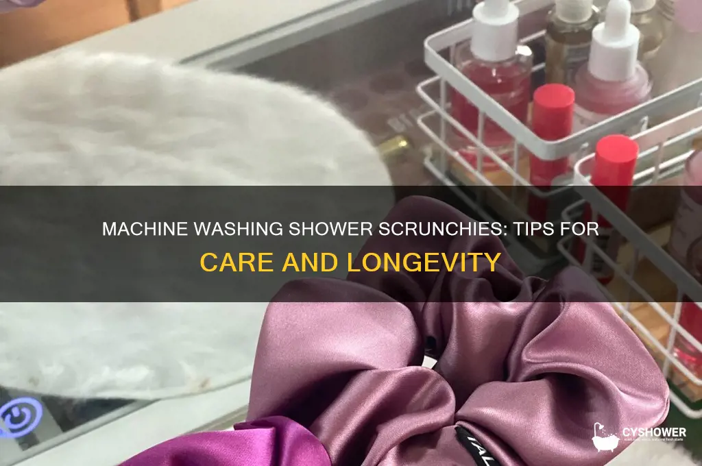 can you machine wash a shower scrunchie