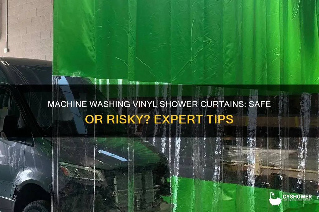 can you machine wash a vinyl shower curtain