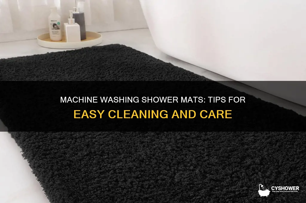 can you machine wash shower mats