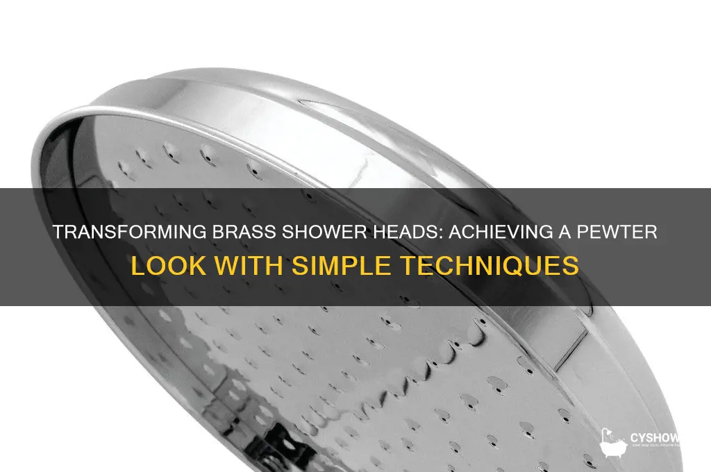 can you make a brass shower head look pueter