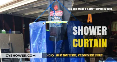 Transform Your Camp Tarpaulin into a DIY Shower Curtain