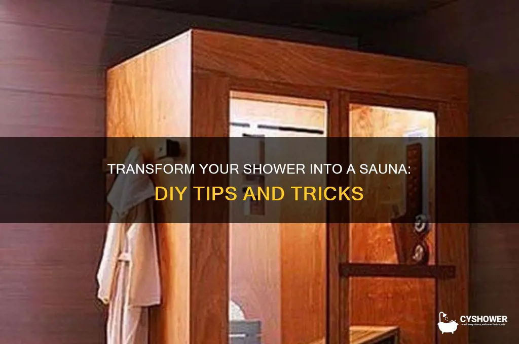 can you make a sauna in your shower