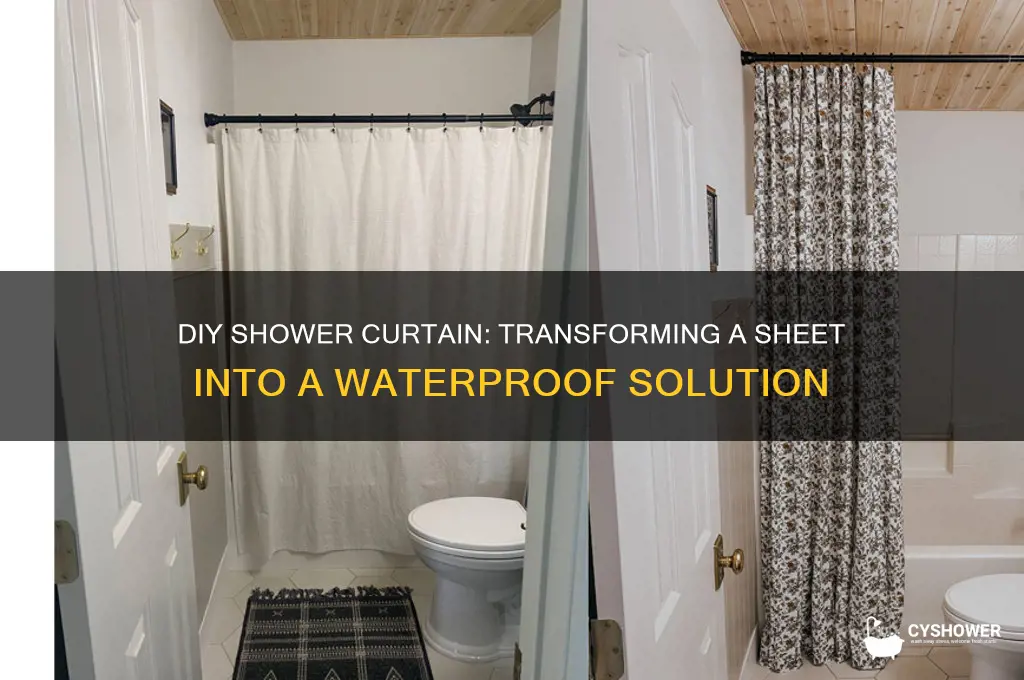 can you make a shower curtain from a sheet