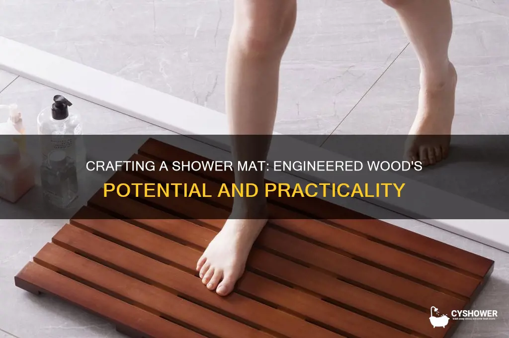 can you make a shower mat out of engineered wood