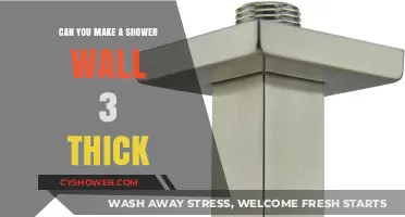 Is a 3-Inch Thick Shower Wall Feasible? Pros and Cons