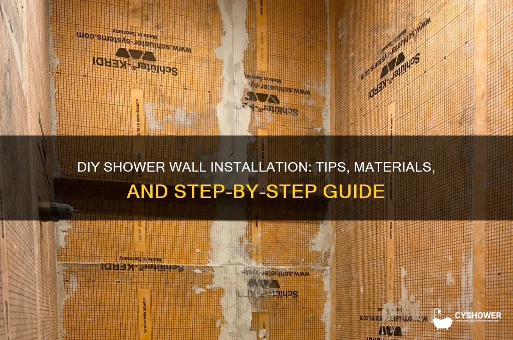 can you make a shower wall