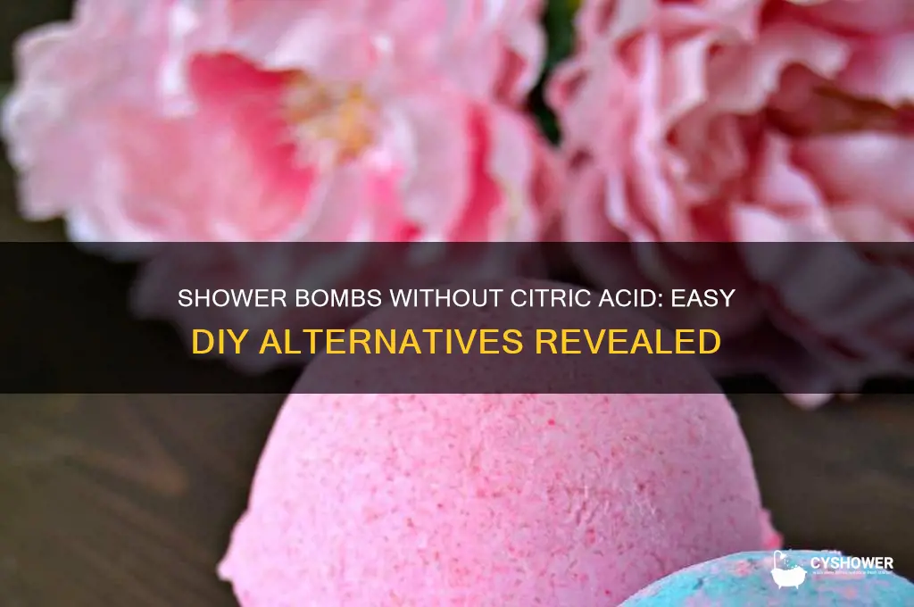 can you make shower bombs without citric acid