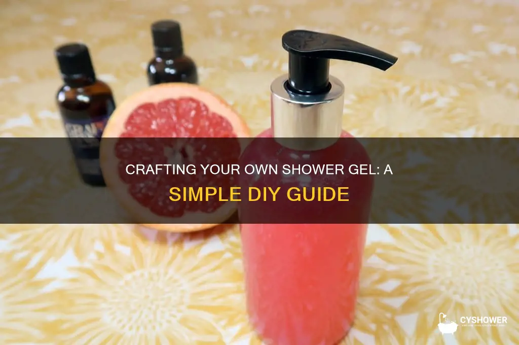can you make shower gel