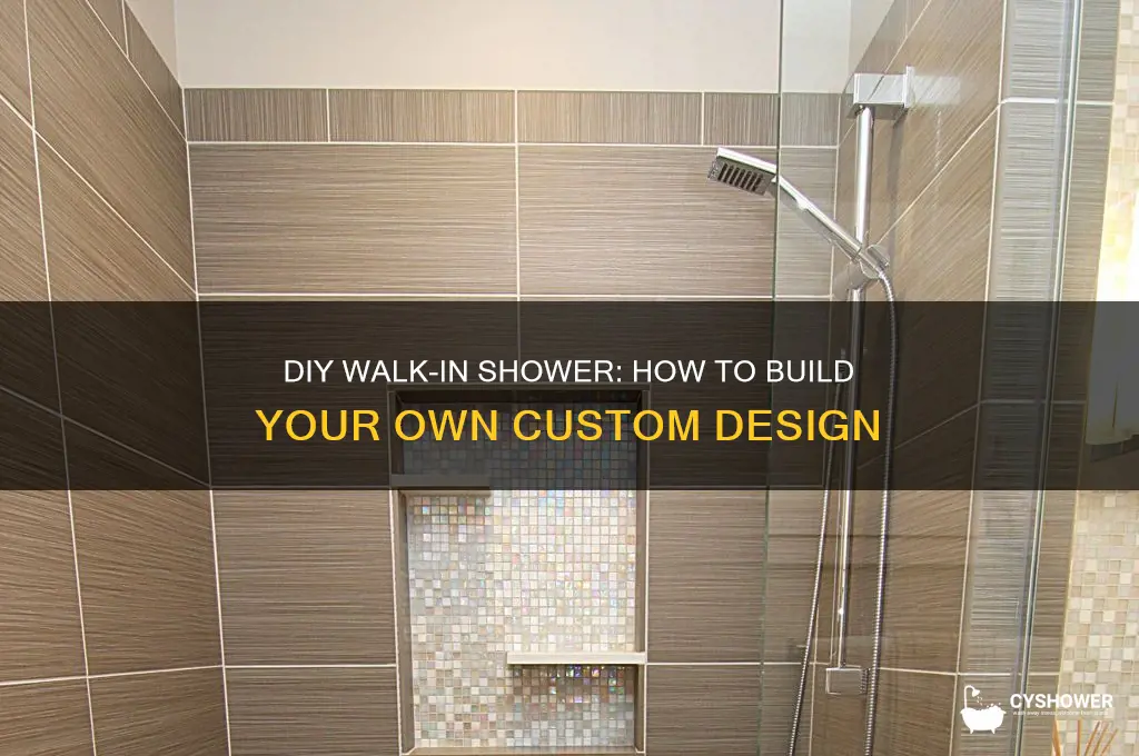 can you make your own walk in shower