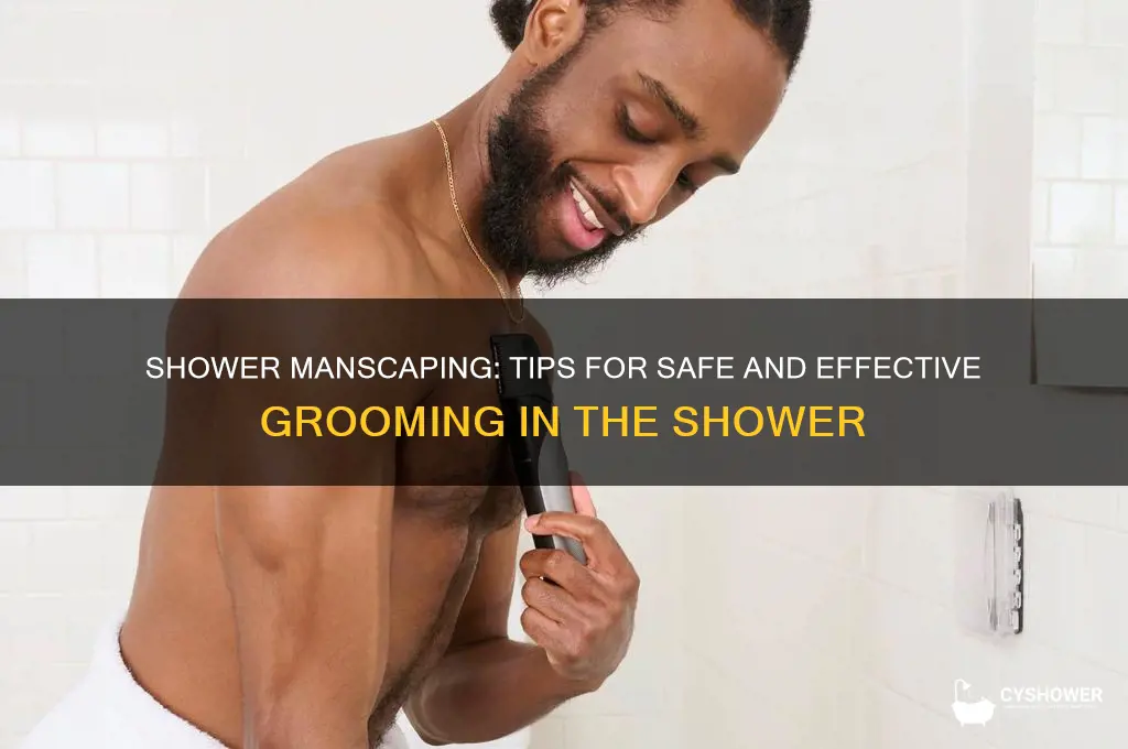can you manscape in the shower