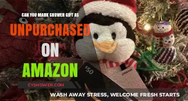 How to Mark a Shower Gift as Unpurchased on Amazon