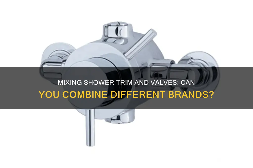 can you mix brands of shower trim and valves