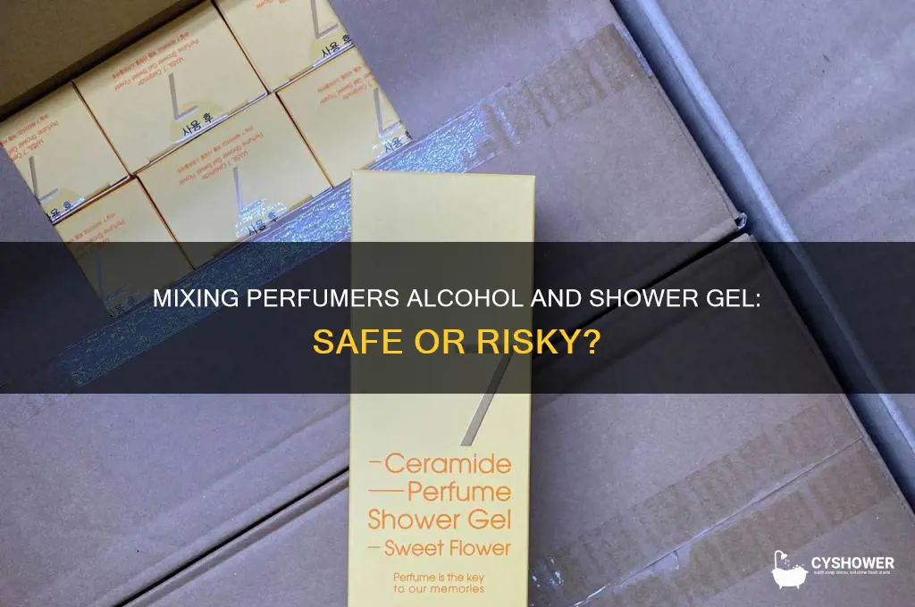 can you mix perfumers alcohol with shower gel