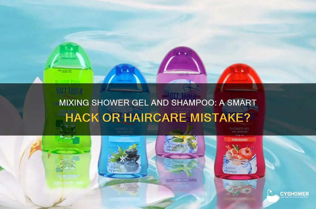 can you mix shower gel and shampoo together