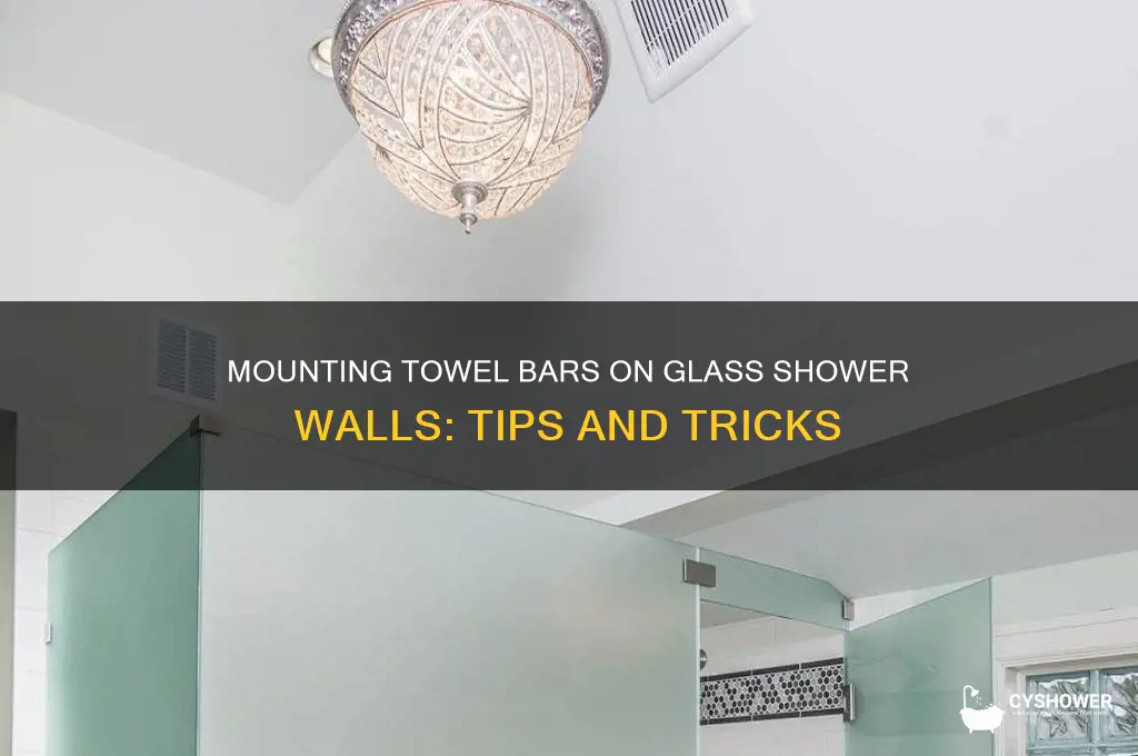 can you mount towel bars on a glass shower wall