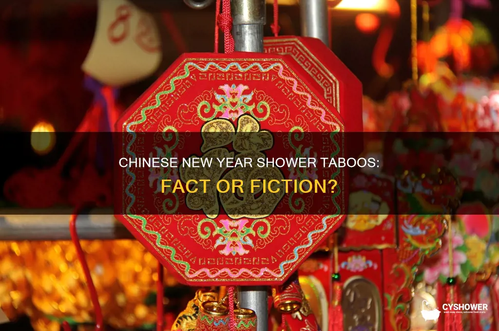 can you not shower on chinese new year