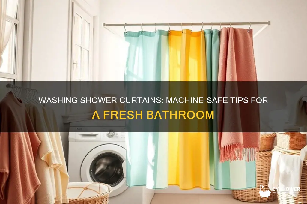 can you out shower curtains into washing machine