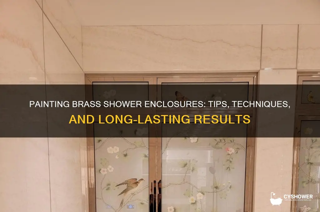 can you paint a brass shower enclosure