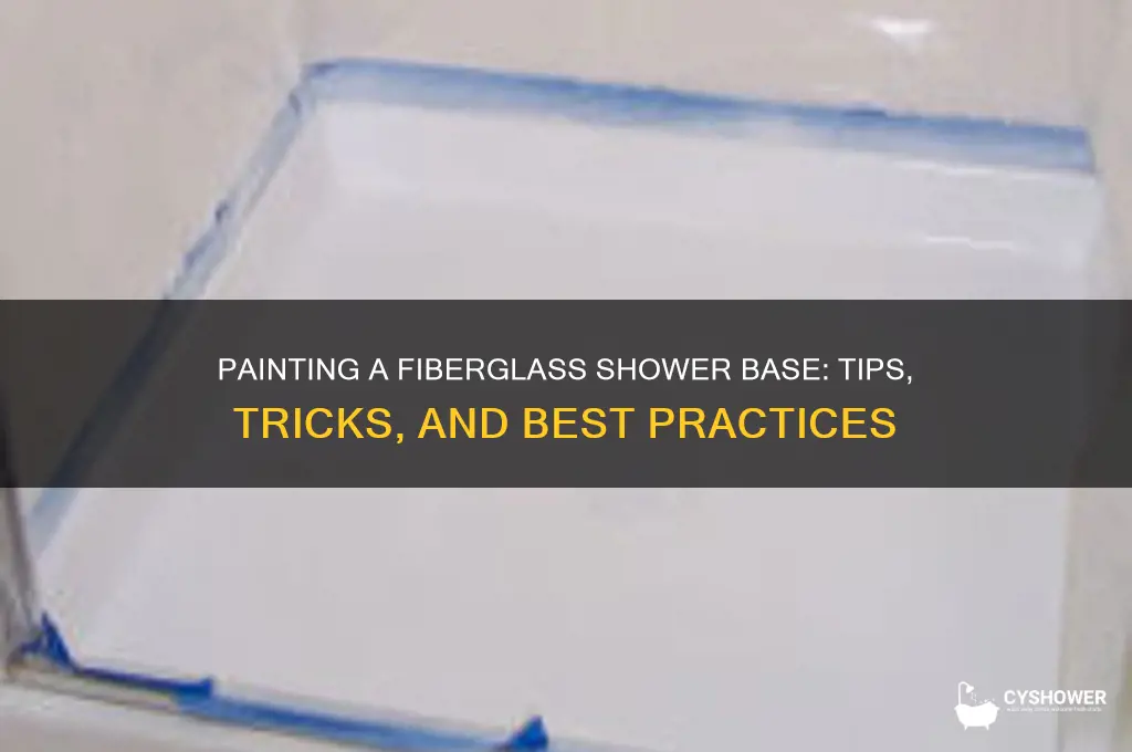 can you paint a fiberglass shower base