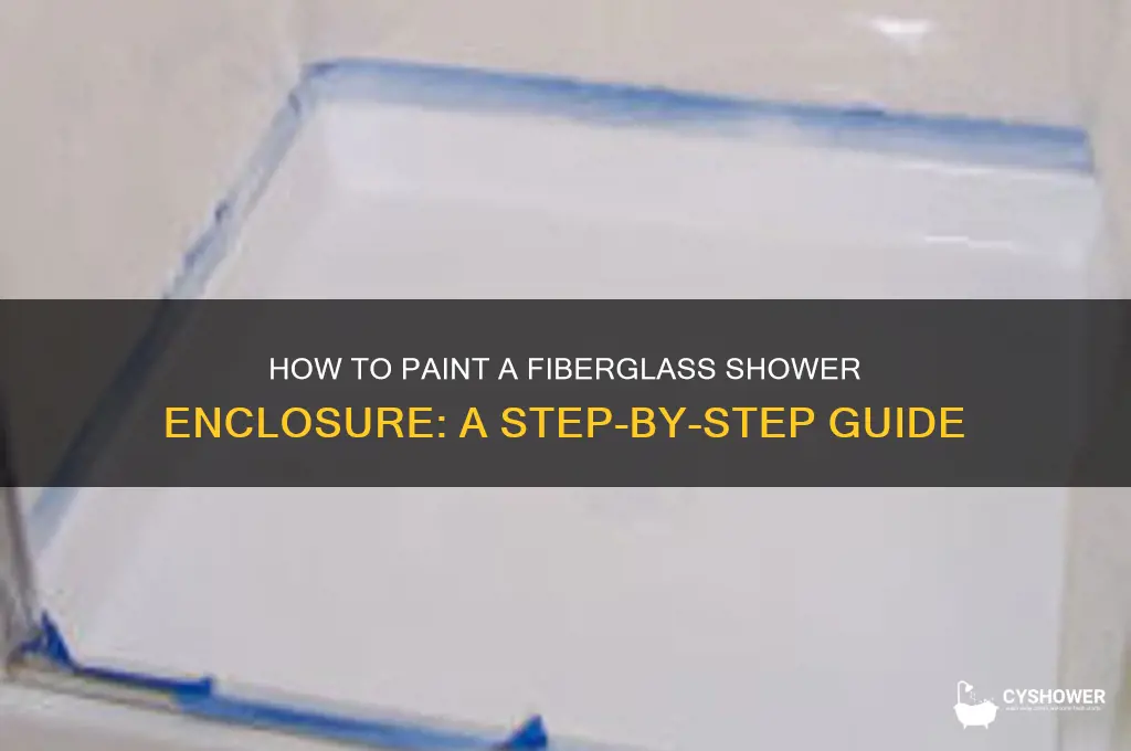 can you paint a fiberglass shower enclosure