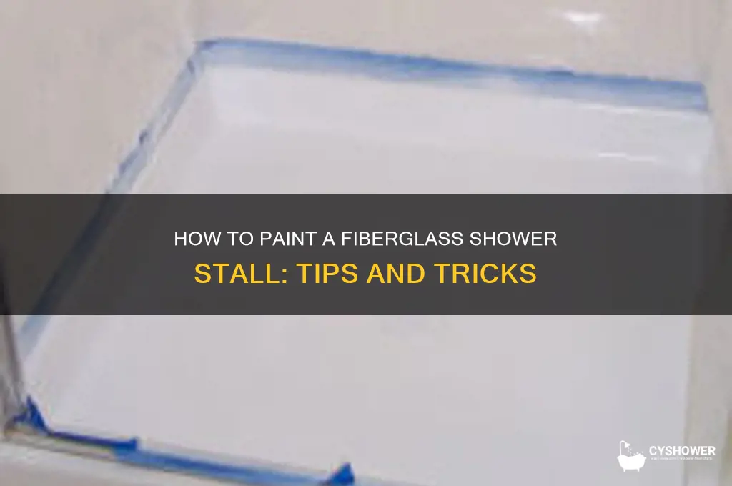 can you paint a fiberglass shower stall