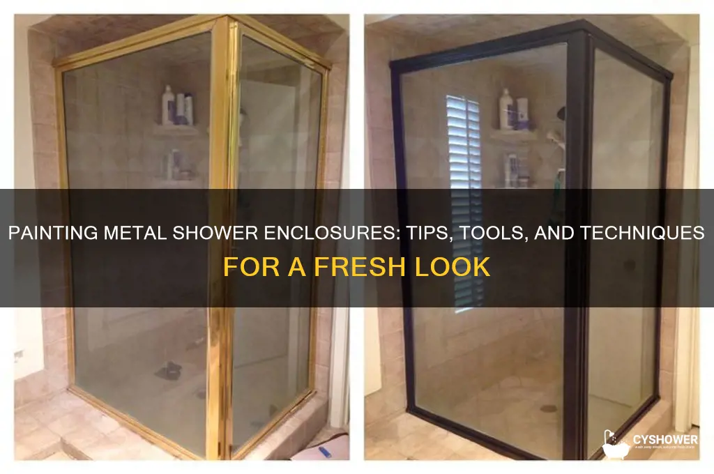 can you paint a metal shower enclosure