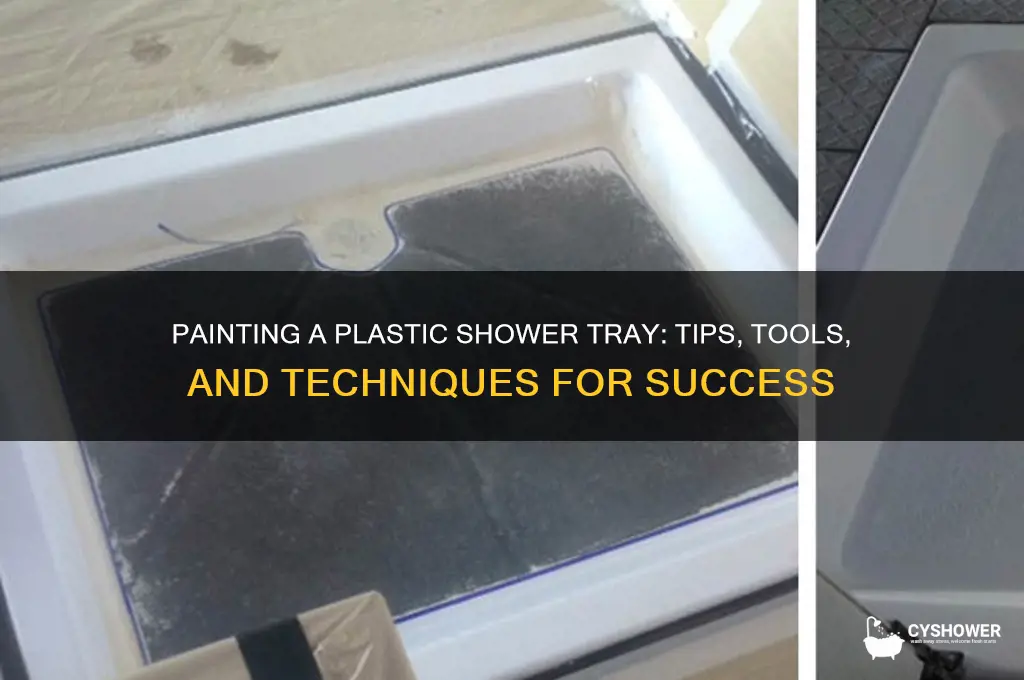 can you paint a plastic shower tray