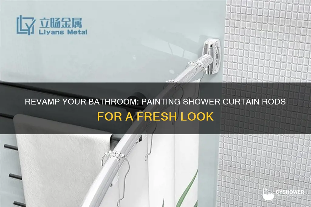 can you paint a shower curtain rod