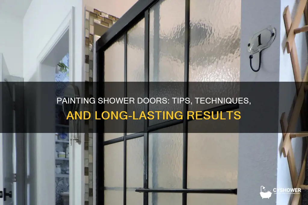 can you paint a shower door