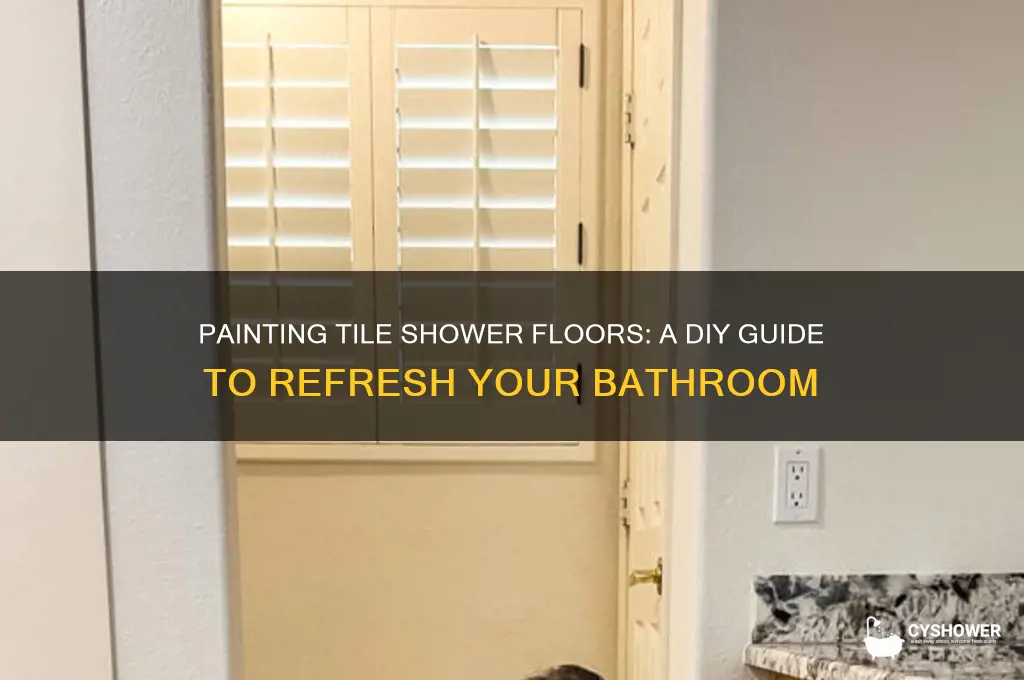 can you paint a tile shower floor