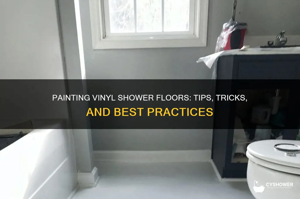 can you paint a vinyl shower floor