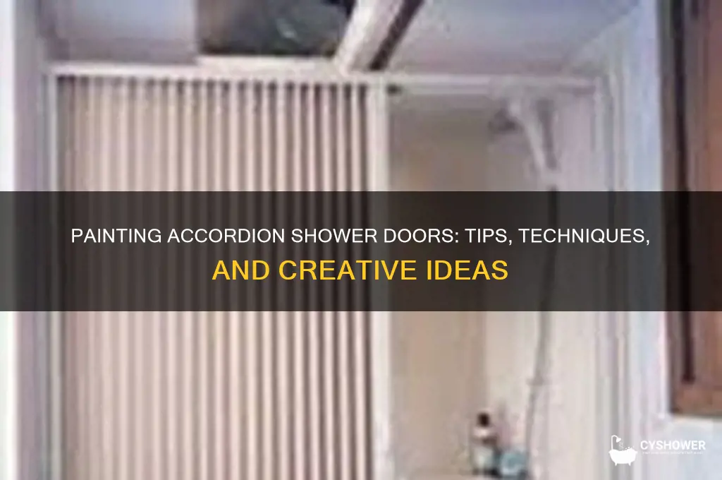 can you paint accordion shower doors