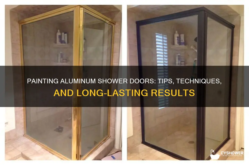 can you paint aluminum shower door