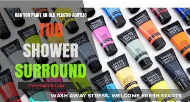 Revive Your Old Plastic Tub Shower Surround with Acrylic Paint