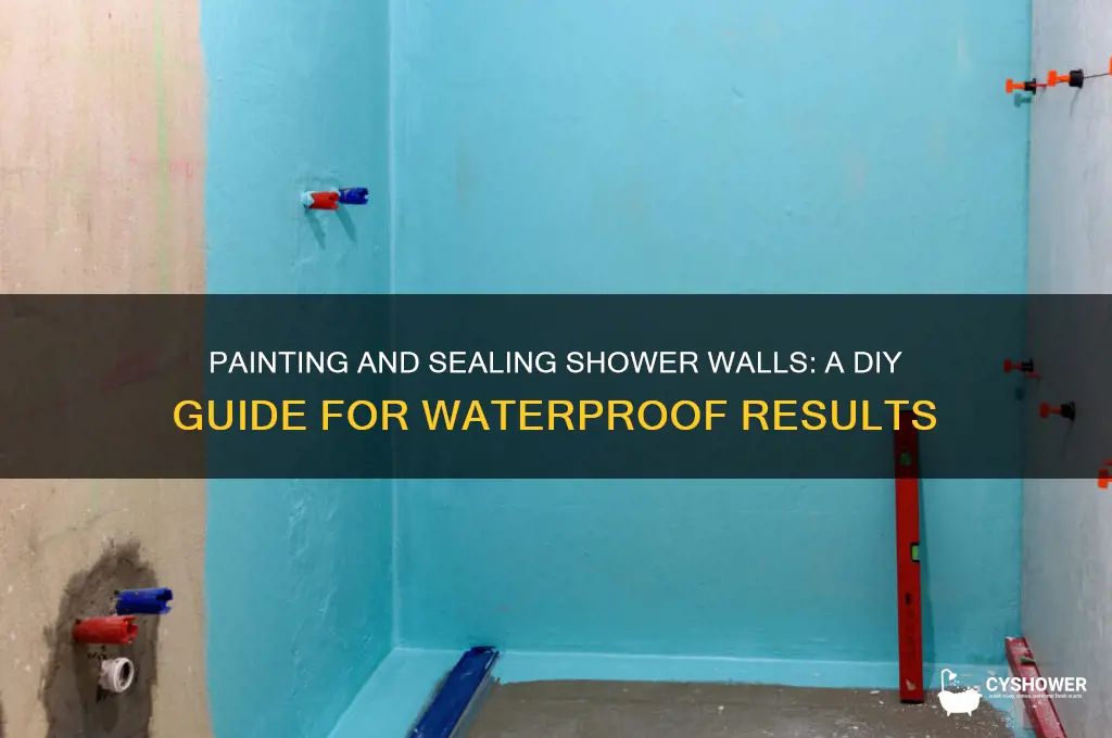 can you paint and seal shower walls