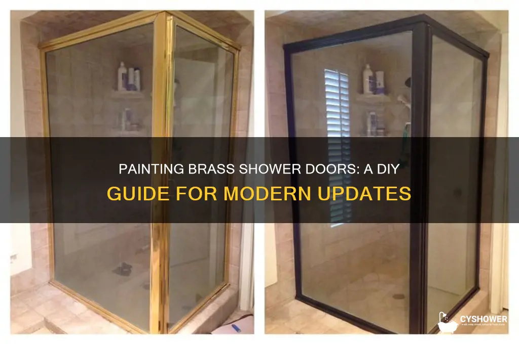can you paint brass shower doors