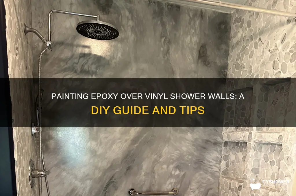 can you paint epoxy over vinyl shower walls