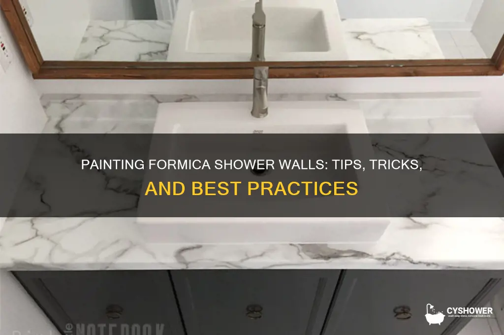 can you paint formica shower walls