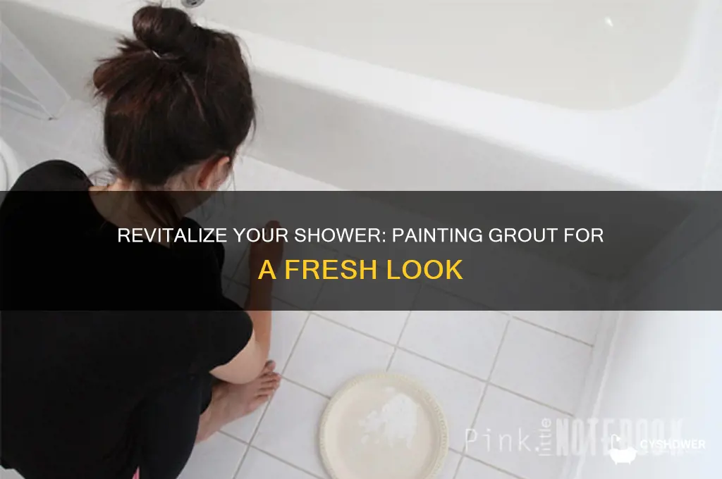 can you paint grout in a shower