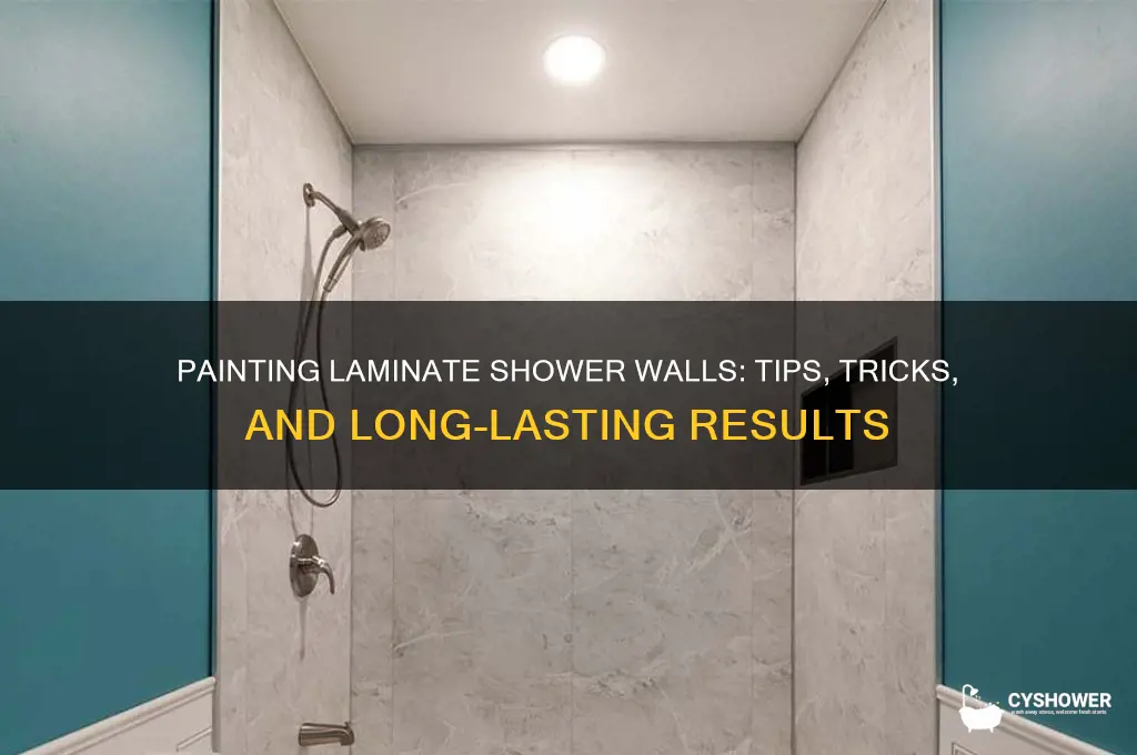 can you paint laimant on your shower wall