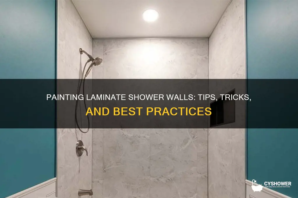 can you paint laminate shower walls