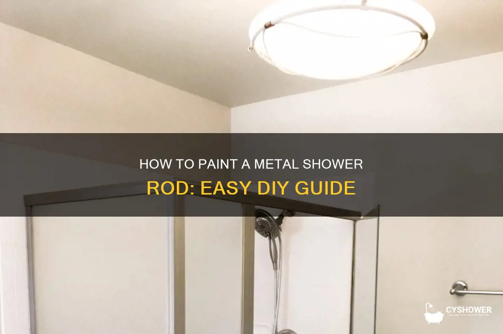 can you paint metal shower rod