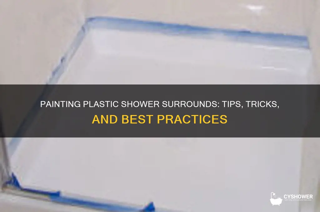 can you paint over plastic shower surround