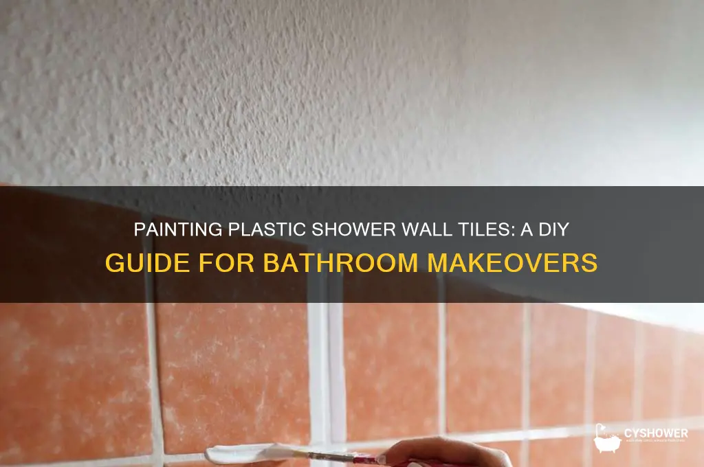 can you paint over plastic shower wall tiles
