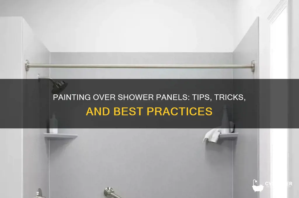can you paint over shower panels